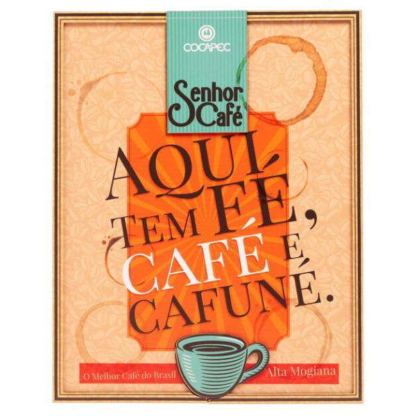 Quadro Retrô Senhor Café